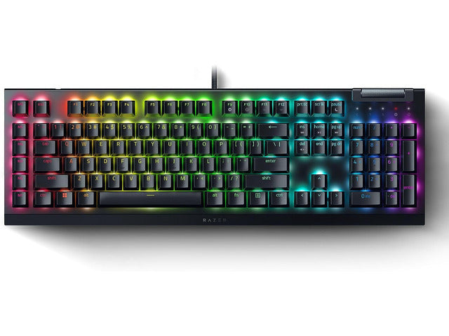 מקלדת גיימינג RAZER BlackWidow V4 X RGB Green Mechanical Switch