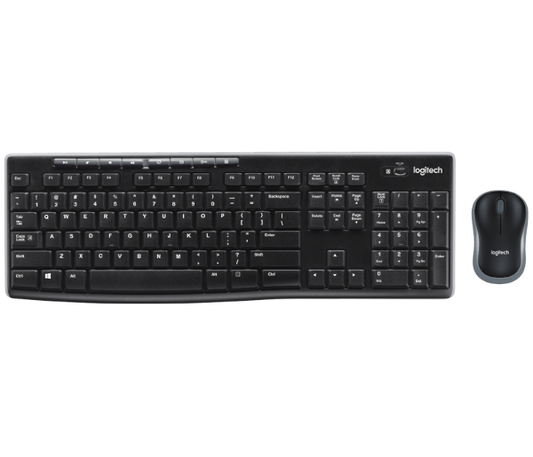 סט מקלדת ועכבר אל חוטי Logitech Wireless Desktop MK270