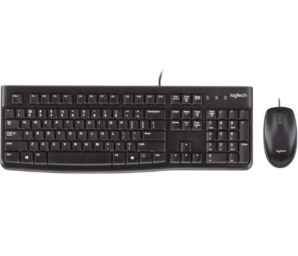 סט מקלדת ועכבר חוטי Logitech MK120