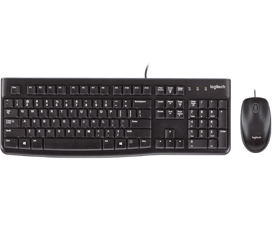 סט מקלדת ועכבר חוטי Logitech MK120