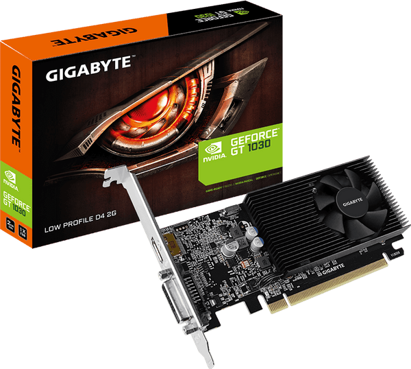 כרטיס מסך Gigabyte GT 1030 2GB DDR4 DVI HDMI Low Profile