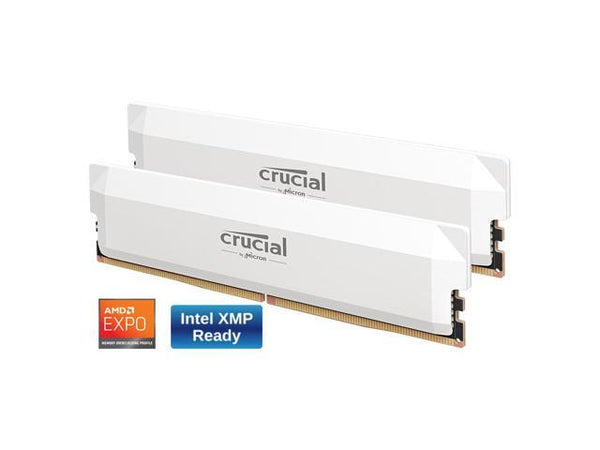 זכרון לבן לנייח Crucial Pro DDR5 32GB 2X16 6400Mhz C32 XMP/EXPO