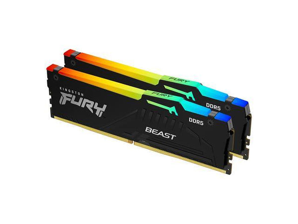 זכרון לנייח Kingston Fury Beast Black 32GB 2X16 6000MHZ DDR5 C36
