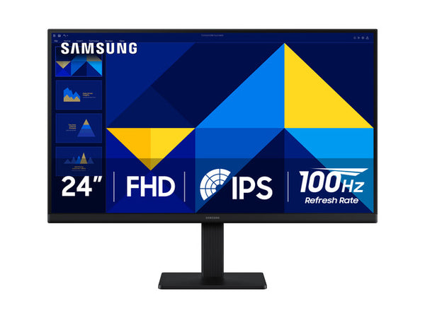 מסך SAMSUNG S24D300GAM 24 FHD IPS 5MS 100Hz HDMI VGA BLACK
