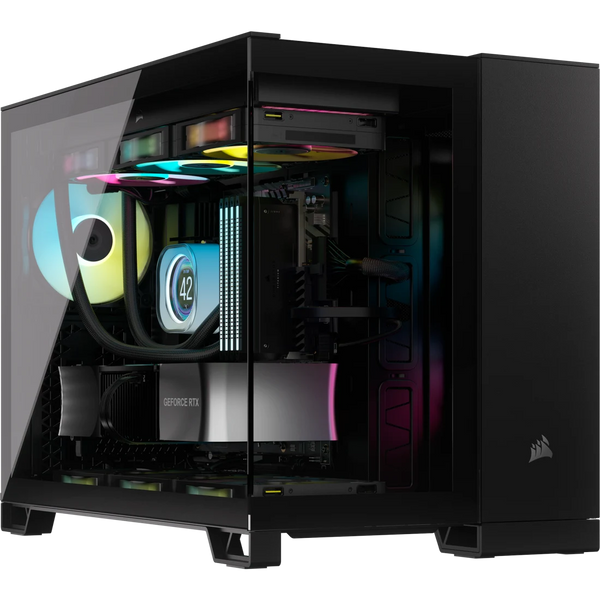 מארז Corsair 2500X Mini-Tower mATX Tempered Glass NO FANS