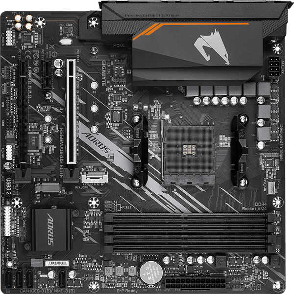 לוח אם למעבדי AMD AM4 Gigabyte B550M AORUS ELITE REV1.3
