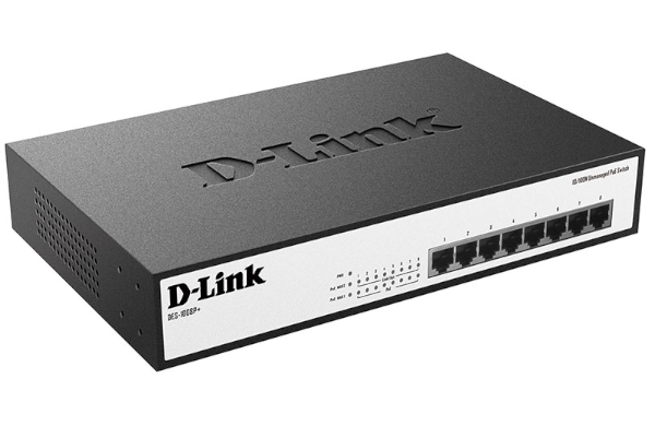 סוויץ'  Metal 19( D-LINK 8-port POE 140W Gigabit unmanaged switch