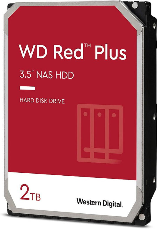דיסק פנימי WD Red Plus NAS 2TB HDD 5400RPM 256MB Cache SATA III