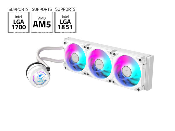 קירור לבן Gigabyte AORUS WATERFORCE II 360 ICE AIO ARGB REV2