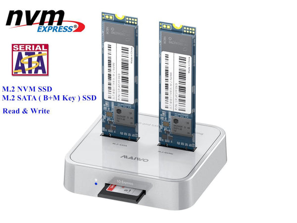 תחנת עגינה לדיסקים MAIVO Type-C to M.2/NVME Plus Card Reader