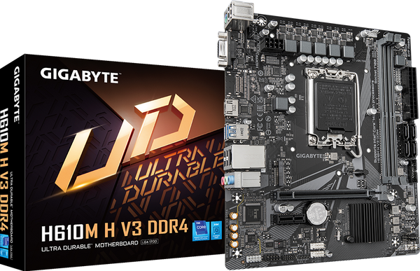 לוח אם Gigabyte H610M H V3 DDR4 mATX LGA1700 VGA HDMI