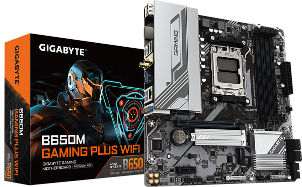 לוח אם Gigabyte B650M GAMING PLUS WF AM5 DDR5 Micro-Atx