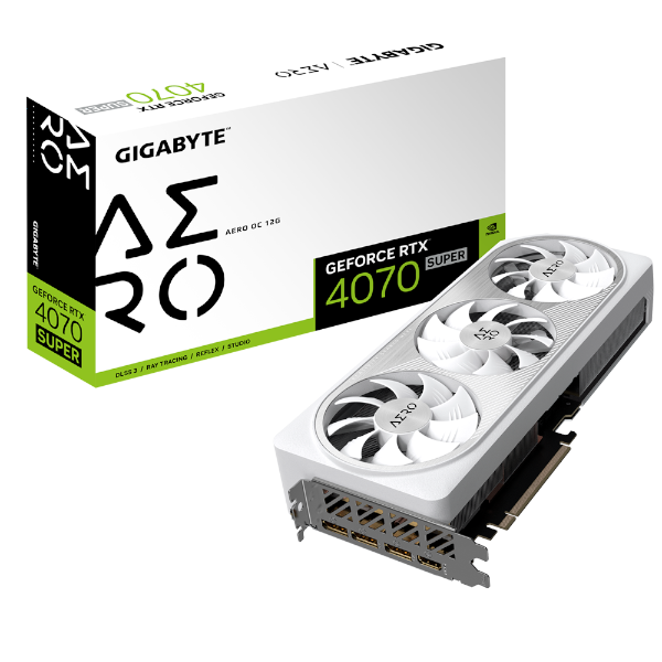 כרטיס מסך Gigabyte GeForce RTX 4070 SUPER AERO OC 12GB