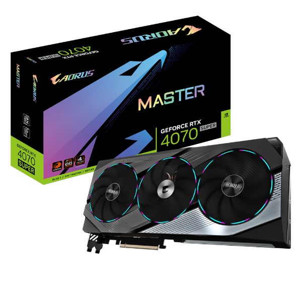 כרטיס מסך Gigabyte GeForce 4070 Super Aorus Master 12GB
