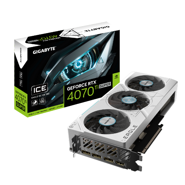 כרטיס מסך Gigabyte GeForce RTX 4070 Ti Super Eagle OC ICE 16GB