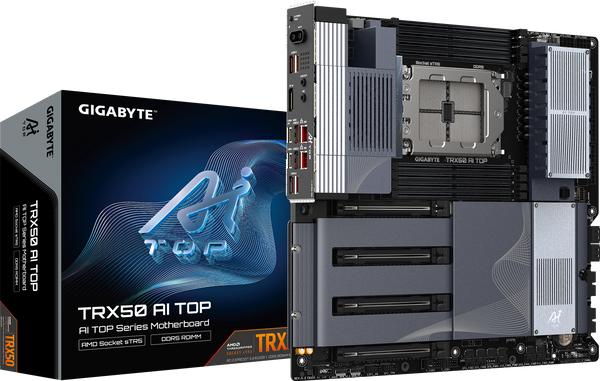 לוח אם Gigabyte TRX50 AI TOP for AMD sTR5 7000 series usb 4.0