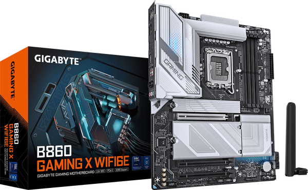 לוח למעבד דור 15 Gigabyte B860 GAMING X WIFI6E ATX 2.5GB LAN