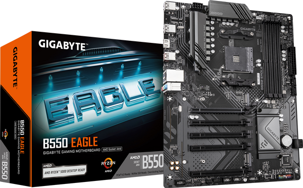 לוח אם למעבדי Gigabyte B550 EAGLE DDR4 ATX For AMD AM4