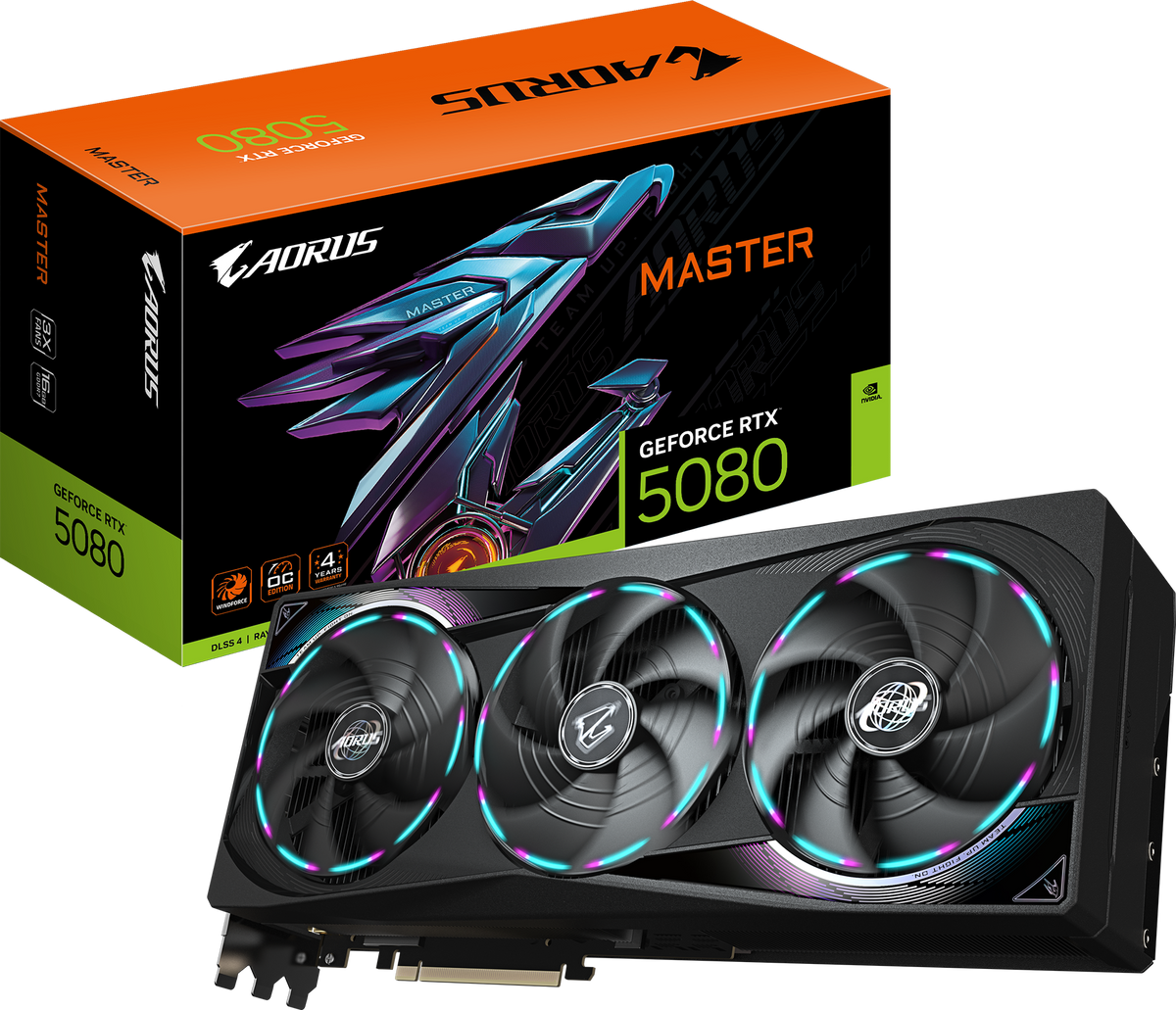 GIGABYTE AORUS GeForce RTX 5080 MASTER 16G