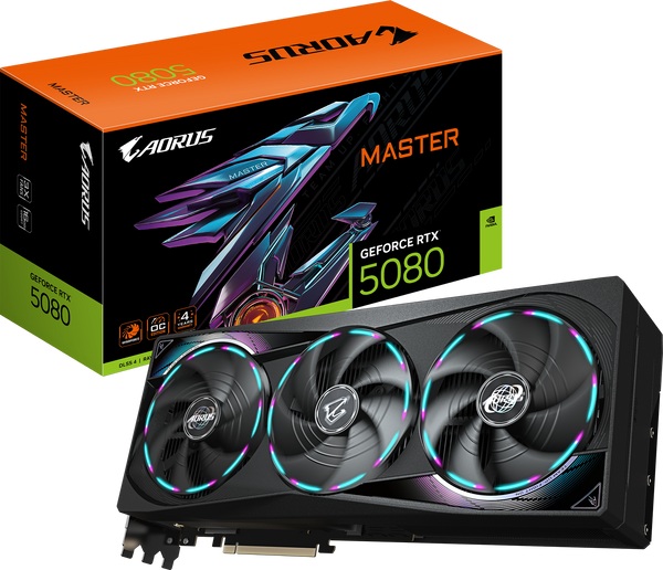 כרטיס מסך AORUS GeForce RTX 5080 MASTER 16G