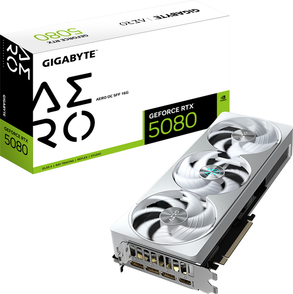 כרטיס מסך GeForce RTX 5080 AERO OC SFF 16G White