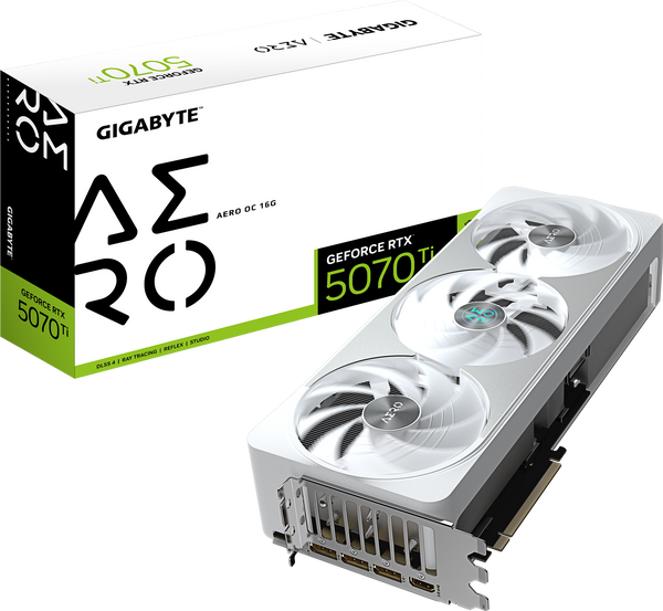 כרטיס מסך GIGABYTE GeForce RTX 5070 Ti AERO OC 16G