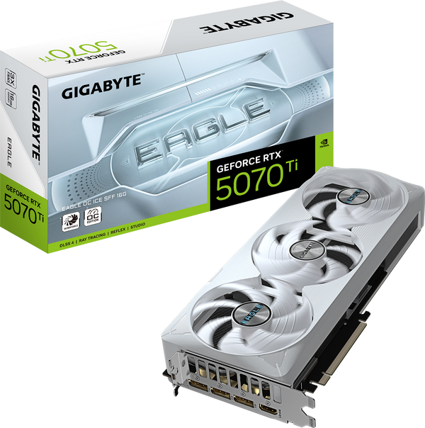 כרטיס מסך GIGABYTE GeForce RTX 5070 Ti EAGLE OC ICE SFF 16G