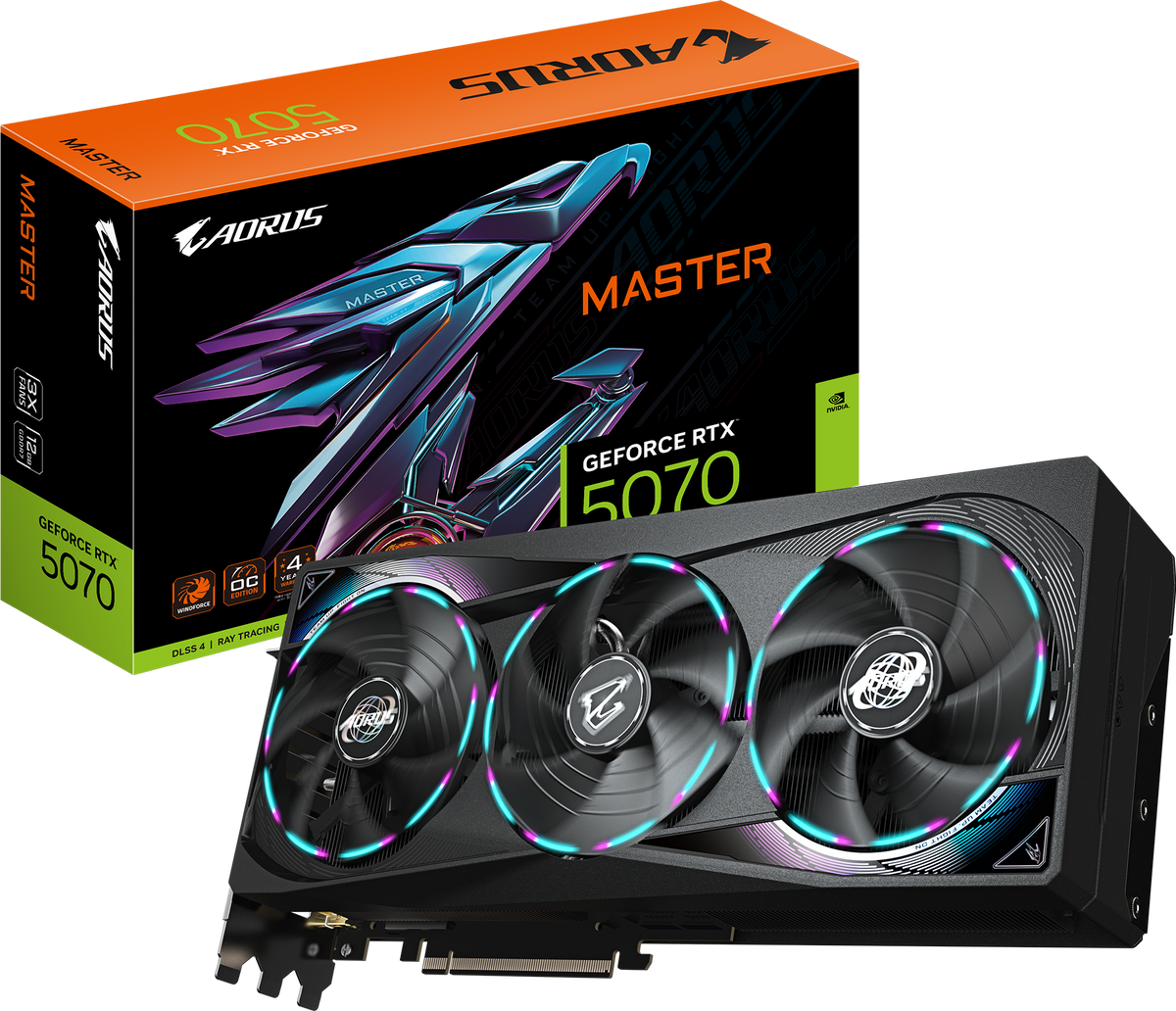 GIGABYTE AORUS GeForce RTX 5070 MASTER 12G