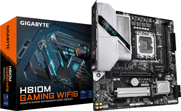 לוח אם Gigabyte H810M GAMING WIFI6 mATX DDR5 LGA1851 DP HDMI