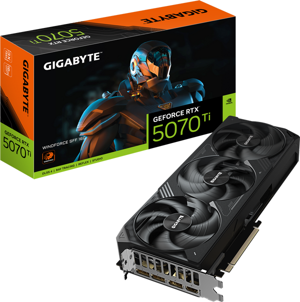 כרטיס מסך Gigabyte RTX 5070 Ti Windforce 3 SFF 16GD DP HDMI