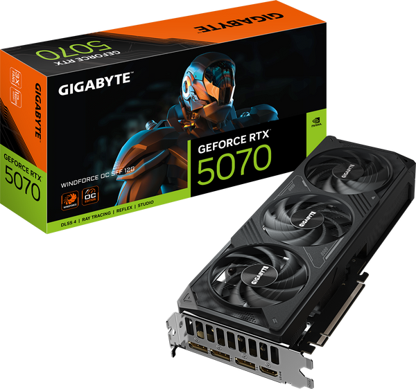 כרטיס מסך GIGABYTE GeForce RTX 5070 WINDFORCE OC SFF 12GB