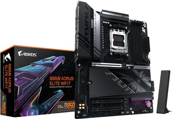 לוח אם GIGABYTE B850 AORUS ELITE WIFI7 ATX DDR5 AM5 BT 2.5GBE LAN
