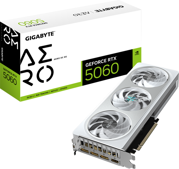 כרטיס מסך Gigabyte GeForce RTX 5060 AERO OC 8GB