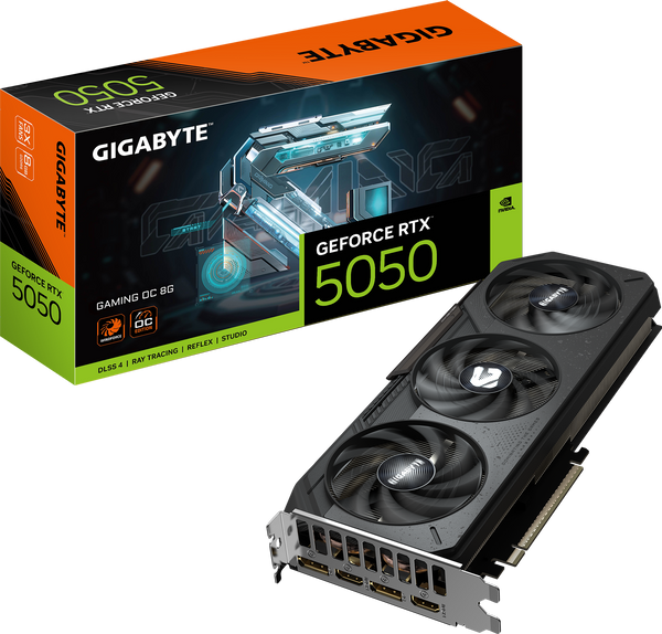 כרטיס מסך Gigabyte GeForce RTX 5050 Gaming OC 8GB 2xDP 2xHDMI
