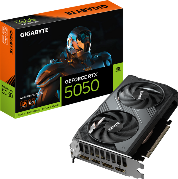 כרטיס מסך Gigabyte GeForce RTX 5050 WindForce OC 8GB 2xDP 2xHDMI