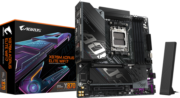 לוח אם Gigabyte X870M A ELITE WF7 ATX AM5 DDR5 X3D PCIE5.0