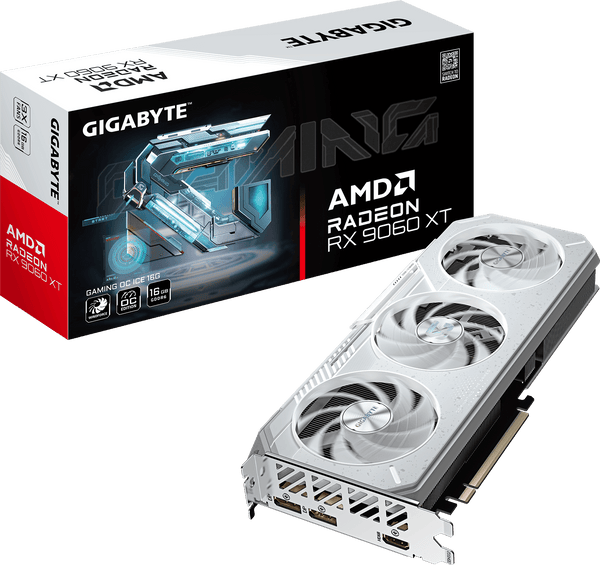 כרטיס מסך Gigabyte Radeon RX 9060 XT GAMING ICE OC 16GB