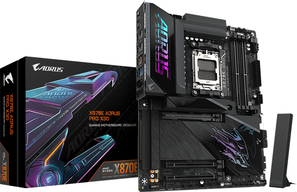 לוח אם Gigabyte X870E AORUS PRO X3D AMD AM5 ATX WIFI7 DDR5