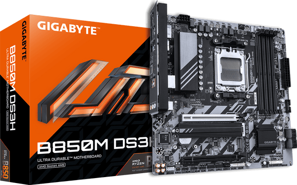 לוח אם GIGABYTE B850M DS3H DDR5 MICRO-ATX AM5 2.5GBE LAN