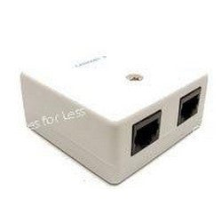 קופסאת RJ-45 Cat5 לשני מחברים