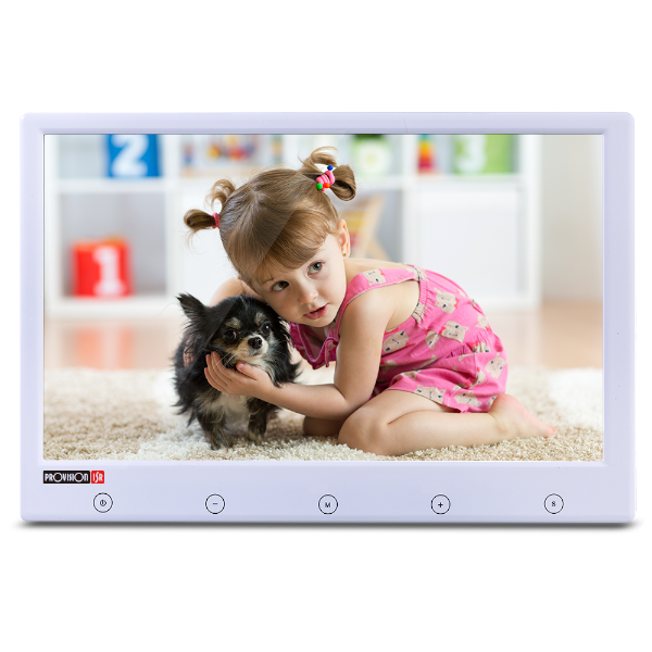 מסך מוניטור לבן 9  PR-TFT9HD-W