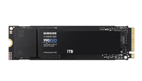 דיסק פנימי Samsung 990 EVO 1TB PCIE4.0X4/5.0X2 NVME gen 4/5