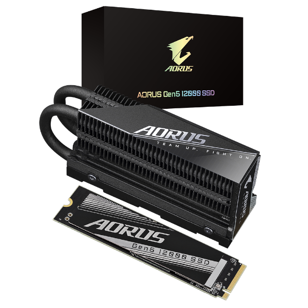 דיסק פנימי AORUS Gen5 NVME 1TB up to 11700/9500 MB/s Read/Write