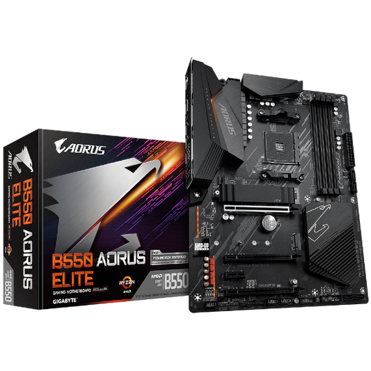 לוח אם למעבדי AMD Ryzen 3 Gigabyte B550 AORUS ELITE