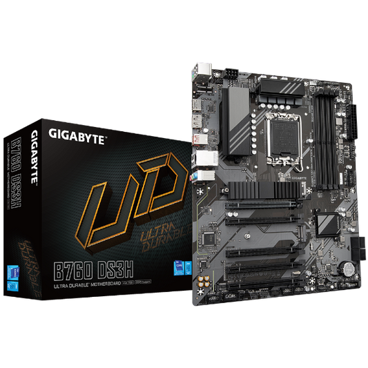 לוח אם אינטל Gigabyte B760 DS3H DDR5 ATX DP HDMI LGA1700