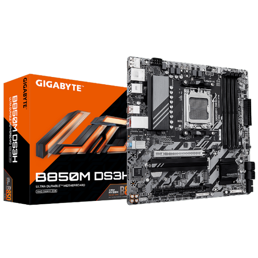 לוח אם GIGABYTE B850M DS3H DDR5 MICRO-ATX AM5 2.5GBE LAN