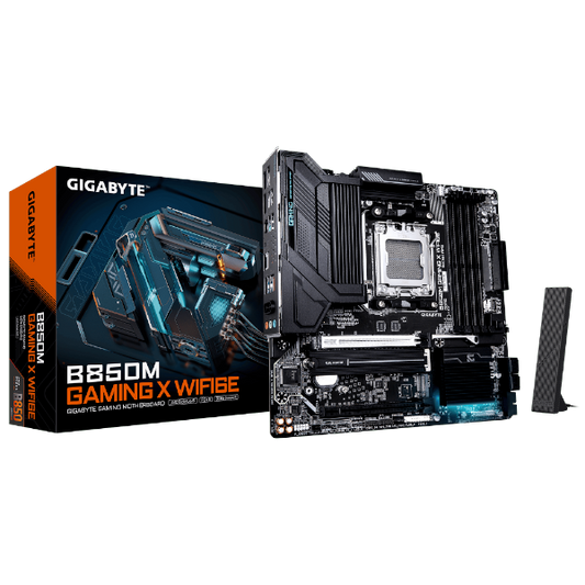 לוח אם GIGABYTE B850M GAMING X WIFI6E MICRO-ATX DDR5 AM5 BT 2.5GB