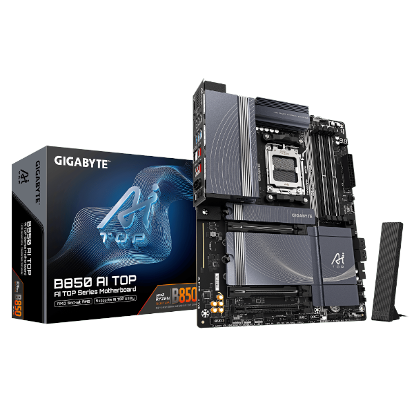 לוח אם GIGABYTE B850 AI TOP WIFI7 ATX DDR5 AM5 2x10GBE LAN