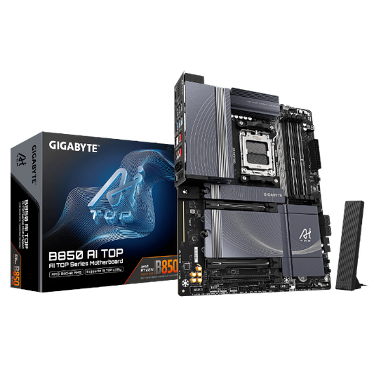 לוח אם GIGABYTE B850 AI TOP WIFI7 ATX DDR5 AM5 2x10GBE LAN