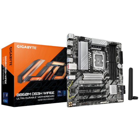 לוח לאינטל דור 15 Gigabyte B860M DS3H Micro-ATX WIFI BT DDR5